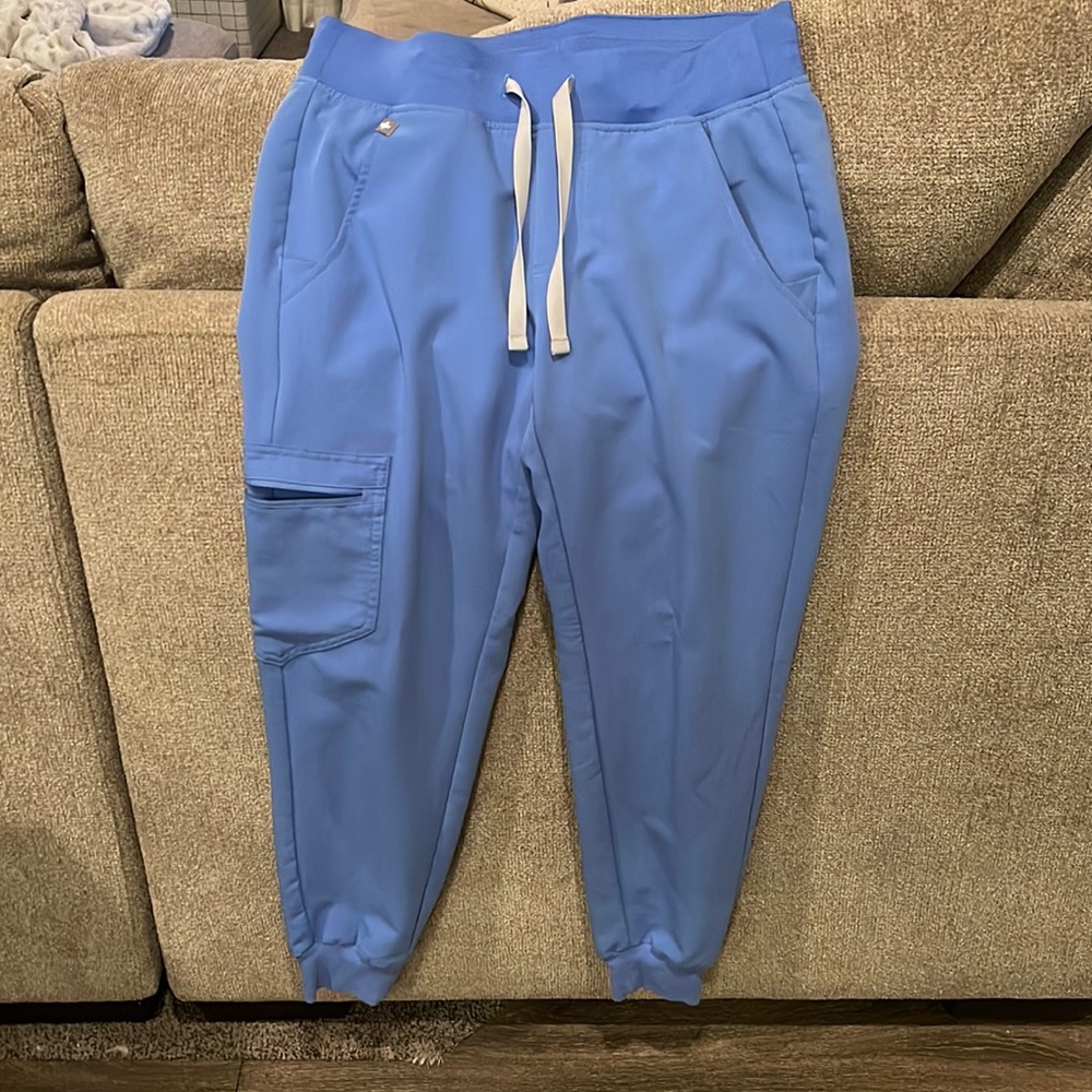 Figs, XS petite, Ceil blue Zamora jogger scrub pants